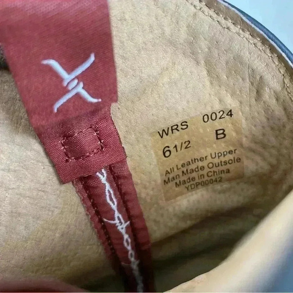 Twisted X Ruff Stock VFW Fringe American Flag Cowboy Boot 6.5 B - Picture 4 of 11